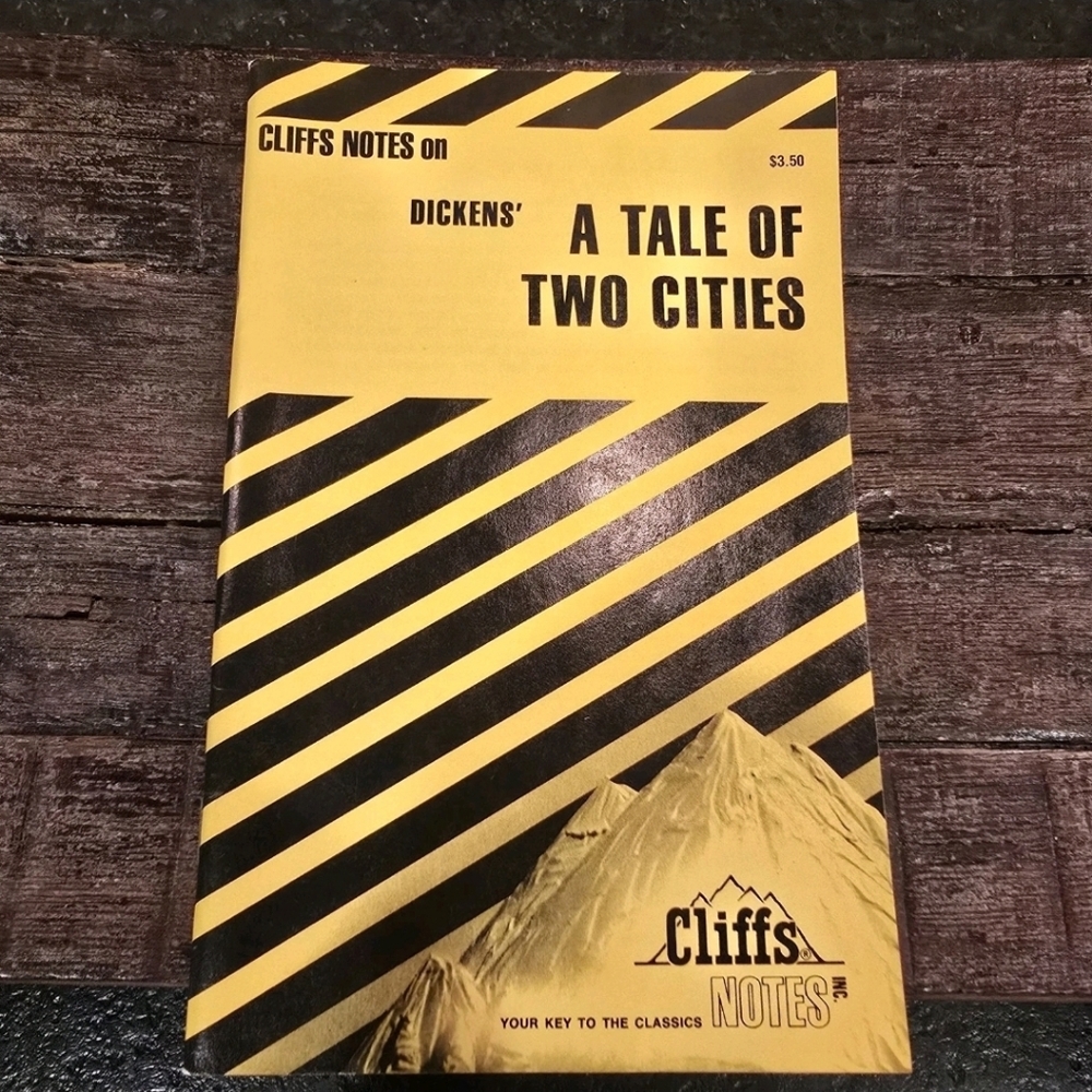 Vintage 1969 Cliffs Notes Dickens' A Tale Of Two Cities